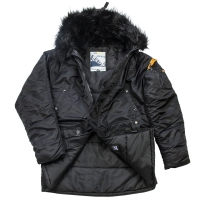 Куртка-аляска мужская черная Denali Black Line