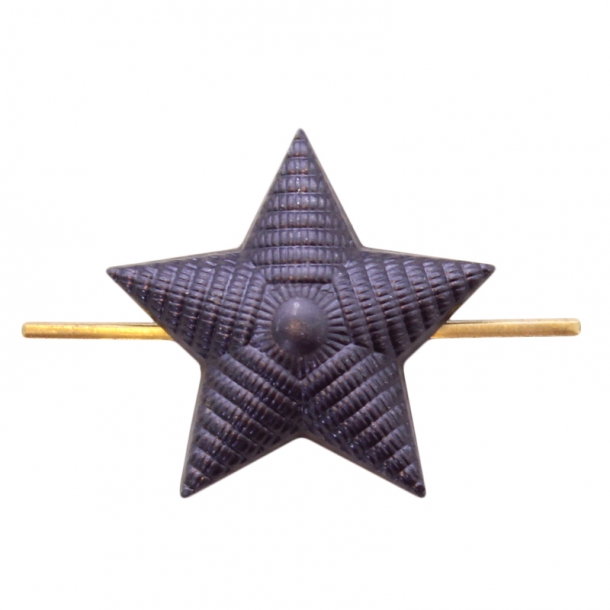 Звезда 13 мм черная рифленая  Размер: 13 мм;

Материал: металл;Цвет защитный;Крепление: кламмеры;Производство: Россия.

