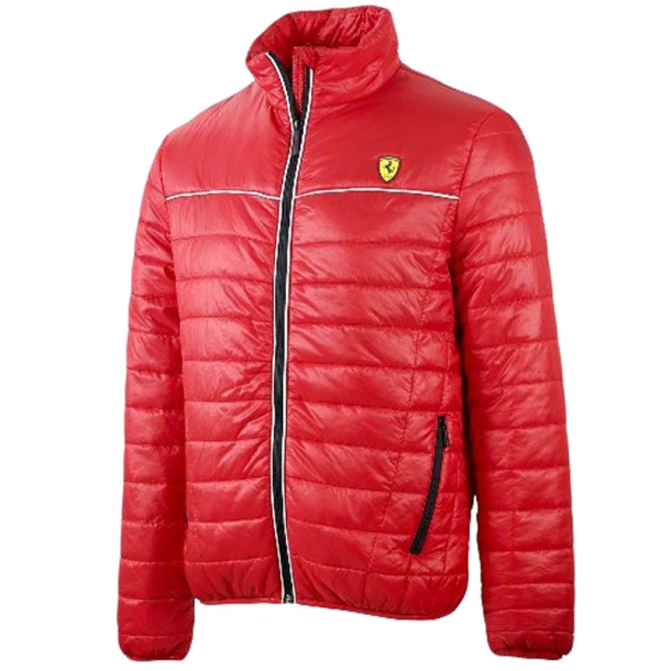 Утепленная мужская куртка Ferrari красная 