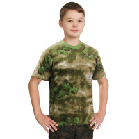 Детская камуфляжная футболка «мох»