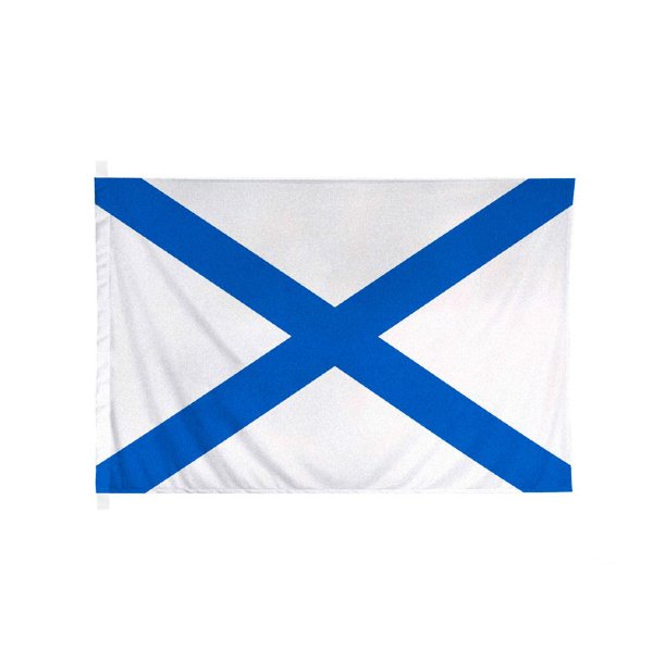 Андреевский флаг уличный (для флагштока) 90х135 см 