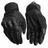 Тактические перчатки черные кожзам - Тактические перчатки черные кожзам
