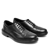 Ботинки черные кожаные со шнуровкой