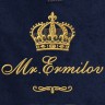 Полотенце 70х140 с фамилией Ермилов (синее) - Полотенце 70х140 с фамилией Ермилов (синее)