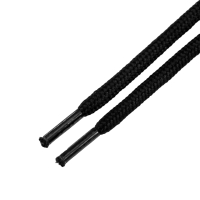 Шнурки для берцев круглые, черные, 220 см