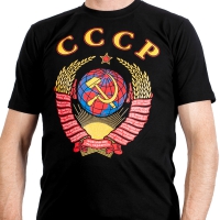 Футболка с гербом СССР черная