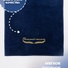 Полотенце "гениальный стилист" синее - Полотенце "гениальный стилист" синее