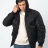 Мужская куртка-бомбер с капюшоном MA-1 Foersverd (black) - Мужская куртка-бомбер с капюшоном MA-1 Foersverd (black)