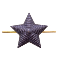 Звезда 13 мм черная рифленая 