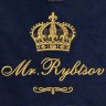 Полотенце 70х140 с фамилией Рyбцов (синее) - Полотенце 70х140 с фамилией Рyбцов (синее)