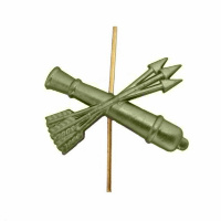 Эмблема петличная Войска ПВО металл защ.