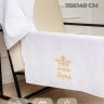 Полотенце махровое "князь Лука" 70х140 см белое - Полотенце махровое "князь Лука" 70х140 см белое