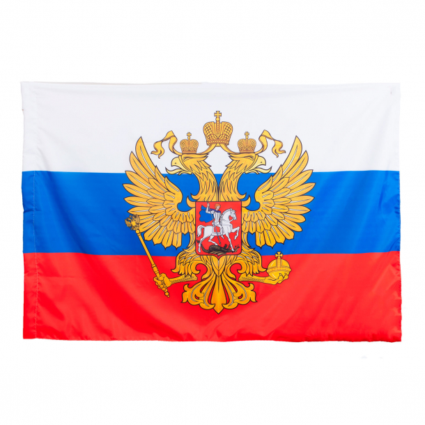 Флаг России с гербом 