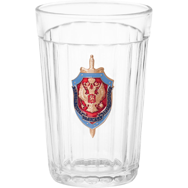 Граненый стакан с символикой ФСБ 