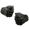 Тактические перчатки беспалые черные - Тактические перчатки беспалые черные