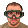 Тактические очки вентилируемые с поликарбонатными линзами (олива) - Тактические очки вентилируемые с поликарбонатными линзами (олива)