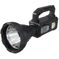 Аккумуляторный светодиодный фонарь-прожектор (черный)