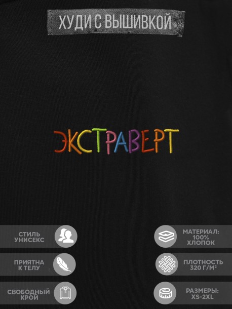 Худи "экстраверт" 