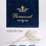 Полотенце махровое с именем Ростислав 40х70 см синее - Полотенце махровое с именем Ростислав 40х70 см синее