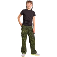 Детские камуфляжные штаны «зеленая цифра»