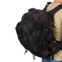 Черный тактический рюкзак с отделением для гидратора 3-Day Expandable (40-60 л)