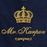 Полотенце 70х140 с фамилией Карпов (синее) - Полотенце 70х140 с фамилией Карпов (синее)