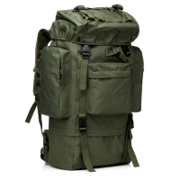 Тактический военный рюкзак (хаки-олива, 75 л)