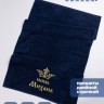 Полотенце махровое "князь Михаил" 70х140 см синее - Полотенце махровое "князь Михаил" 70х140 см синее