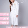 Женский махровый халат с именем Светлана (белый) - Женский махровый халат с именем Светлана (белый)