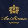 Полотенце 70х140 с фамилией Миронов (синее) - Полотенце 70х140 с фамилией Миронов (синее)