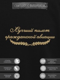 Свитшот "лучший пилот гражданской авиации"