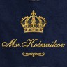 Полотенце 70х140 с фамилией Колесников (синее) - Полотенце 70х140 с фамилией Колесников (синее)