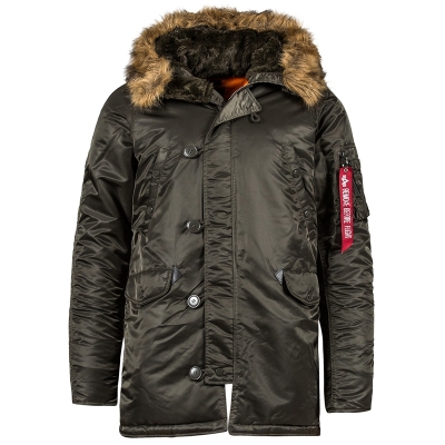 Alpha Industries N 3B Parka Slim Fit Grey