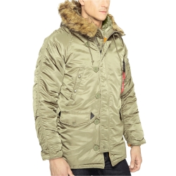 Парка утеплённая N-3B Slim Fit GEN II Parka Alpha Ind. (dark khaki)