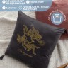 Подушка с вышивкой знаки зодиака "Близнецы" серая - Подушка с вышивкой знаки зодиака "Близнецы" серая