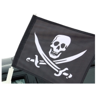 Флаг Пиратский автомобильный «С саблями»