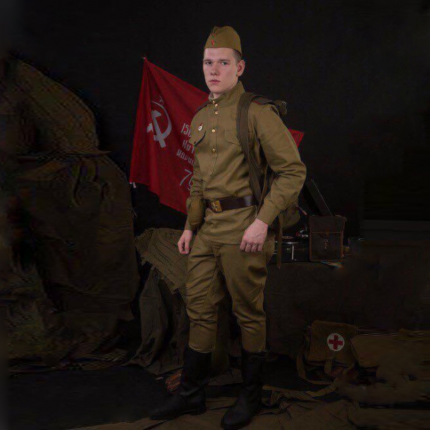 Военный костюм солдата ВОВ мужской 
