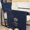 Полотенце махровое с именем Лада 70х140 см синее - Полотенце махровое с именем Лада 70х140 см синее