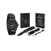 Набор подарочный Special Forces UZI (часы, фонарь, нож) 