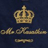 Полотенце 70х140 с фамилией Касаткин (синее) - Полотенце 70х140 с фамилией Касаткин (синее)