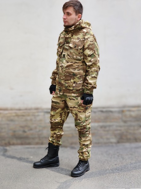 Летний мужской камуфляжный костюм, рип-стоп, камуфляж