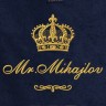Полотенце 70х140 с фамилией Михаилов (синее) - Полотенце 70х140 с фамилией Михаилов (синее)