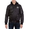 Куртка-бомбер MA-1 Hooded New York X-Ray (black camo) - Куртка-бомбер MA-1 Hooded New York X-Ray (black camo)