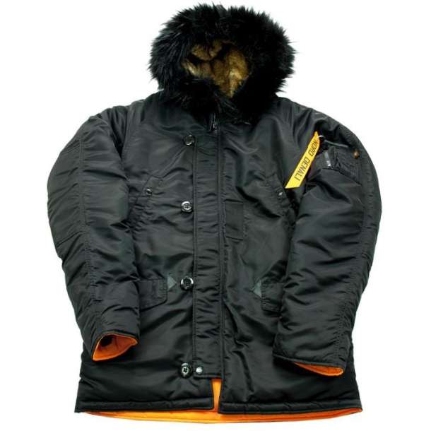 Куртка аляска короткая Nord Denali Husky Short (black/orange) 