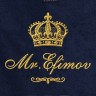 Полотенце 70х140 с фамилией Ефимов (синее) - Полотенце 70х140 с фамилией Ефимов (синее)