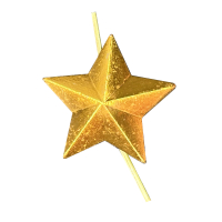 Золотая звезда 20 мм