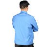 Рубашка охранника на резинке голубая с чёрным - Рубашка охранника на резинке голубая с чёрным