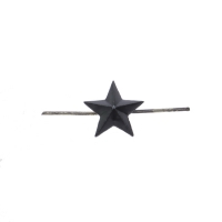 Звезда малая черная 13 мм (металл)