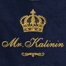 Полотенце 70х140 с фамилией Калинин (синее) - Полотенце 70х140 с фамилией Калинин (синее)