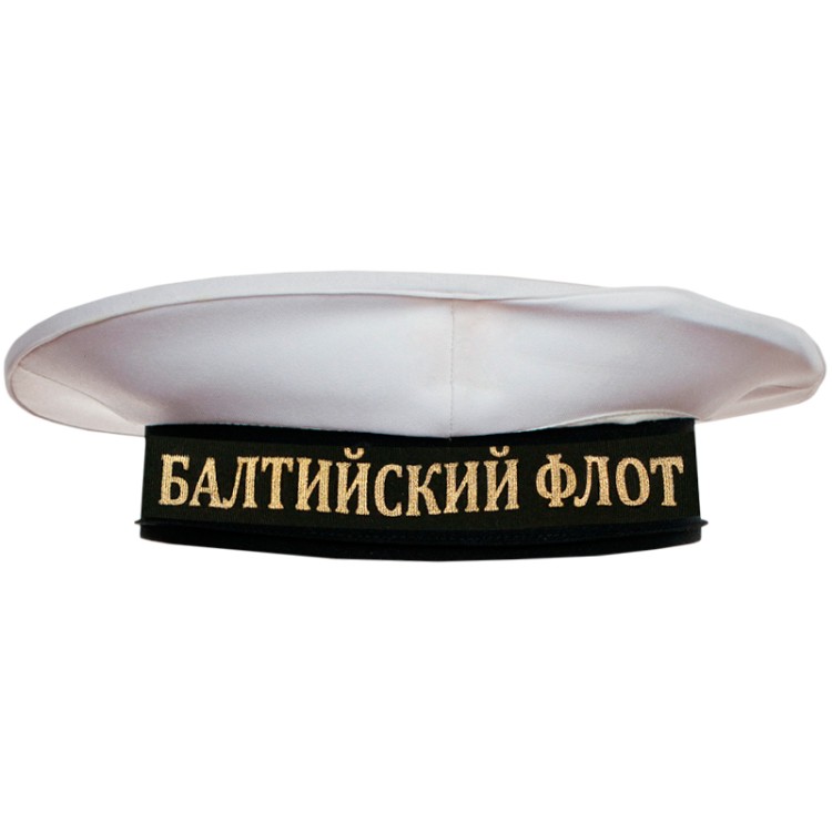 На ленточке бескозырки рисунок